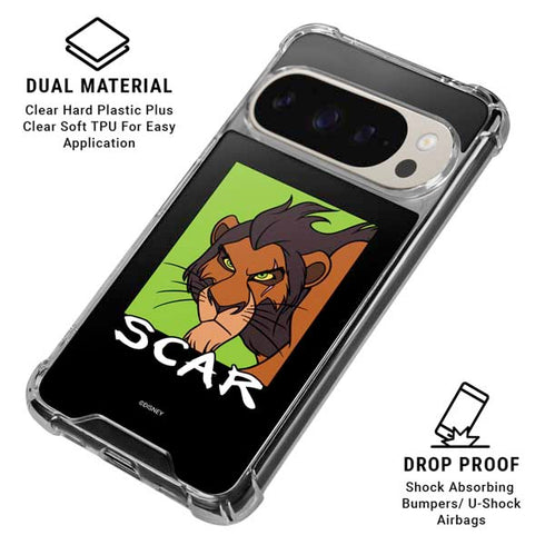 Disney Villains Scar Pixel 9 Pro XL Clear Case